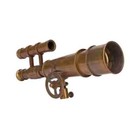 Brass Telescope Marine Navy Double Barrel 10  With Wooden Tripod Nautical