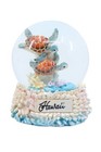 Hawaiian Snow Globe With Turtles And Coral Reef - Water Globe Hawaii Souvenir