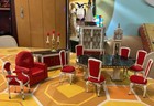 Vintage 1960s Ideal Petite Princess Dollhouse Furniture Lot 13 Pcs Dining Set 