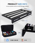 Strich Guitar Pedal Board Aluminum Alloy 2 65lb 22   X 12 5   With Carry Bag