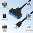 Usb 2 0 To 2 5  Sata Iii Hard Drive Adapter Cable uasp To Usb2 0 Converter Lot