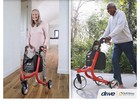 Drive Rtl10266twhl Nitro 3-wheel Narrow Rollator Rolling Walker 300 Lb