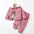 Toddler Girls 2 Pcs Corduroy Outfit Sport Casual Set Size 0-3 Years Tracksuits