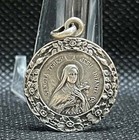 France 1920   Antique St Therese Of Jesus Child Art Nouveau Flowers Design Silver