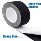 3  X 20 Ft Black Anti Slip Grip Tape 80 Grit Non Skid Safety Tread Roll Outdoor