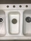 Vintage American Standard Kitchen Sink Heavy Porcelain Cast Iron 3 Compartments