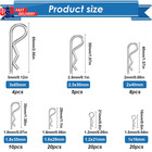 Cotter Pin Assortment Kit - 304 Stainless Steel 13 Sizes Cotter Pins   R Clips C