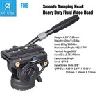Smooth Damping Head  Heavy Duty Tripod Fluid Video Head Panoramic Drag Pan Head