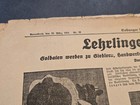 Ww2 Wwii German Third Reich Coburg Newspaper 1934 Coburger National Zeitung