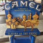 Vintage Camel Turkish   Domestic Blend Cigarettes Countertop Display Rack 24  10