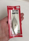 Susan Bates Silver Metal Tatting Shuttle Removable Bobbin Lace Knotting Tool