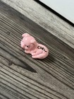 Mini Pig Trinket Knick Knack Carl The Pink Pig Odd Quirky Miniature Shelf Dsply