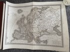 1839 Monin Beaupre Europe Map Antique French Atlas Engraving Original Hand Color