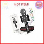Mockins Black Bluetooth Karaoke Microphone For Kids W built In Bluetooth Speaker