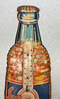 Vintage Sun Crest Orange Soda Thermometer Tin Sign Embossed Die Cut Rare
