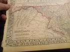 1874 Mitchell s Maps Of Maryland Delaware   New Jersey 12 By 15 Inch Colored Map
