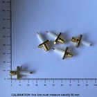 Sma Female Panel Mount Bulkhead Rf Coax Connector  Solder Pin  Gold white Qty  5