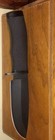 Black On Black Vanguard Fixed Blade Knife nylon Sheath 420c Hunting China Made