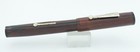 Waterson Oversize Red Woodgrain   Chrome Fountain Pen - Medium Nib - 1920 s