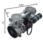 Half Off Ponds 1 2 Hp Pond Aerator Pump Rocking Piston Compressor 120v