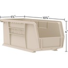 Akro-mils 12 Pack Akrobins Plastic Storage Bins  Space-saving Organizers  Blue