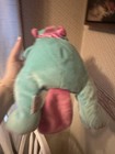 Beaver Beanie Ty Chewy Pillow Pals Plush Toy 1998 Turquoise Pink
