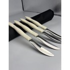Cutco 1759 Kb White Pearl Handle Serrated Steak table Knife Set Of 4