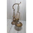 Vtg Large Brass Marble Scale Of Justice Balance Lawyer Office Libra Italy Read
