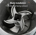 2 Pack  12 Meat Grinder Blade Stainless Steel Knife Cutter Replacement For Grind