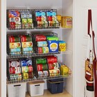 Jksmart 4 Pack Stackable Can Organizer For Pantry With S- 4 Pack   Black