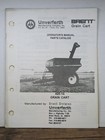 Unverferth Brent 420-14 Grain Cart Operator s Manual   Parts Catalog 1151-011194
