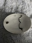 Montana Silversmiths Belt Buckle Ranch Roper  Western Dual Gold Banners Nickel 
