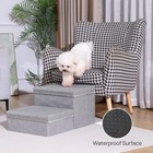 Foldable Pet Ramp Stairs 2 3 Steps Dog Ladder For High Bed Storage Utility Box