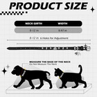 Cat Collar For Girl Boy Cats- Adjustable Leather Pet Collar With Safety Elastic