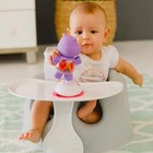 Bumbo Baby Infant Soft Foam Floor Booster Seat With Adjustable Harness  Gray