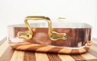Very Rare 90 s Ruffoni For Martha Stewart Catalog Copper And Brass Roasting Pan