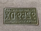 Very Rare Nos 1964 Michigan License Plate Original Tough Year   Chevy Ford Etc