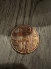 1 Oz Copper Sugar Skull      999 Copper Colorized Round - Day Of The Dead
