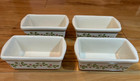 Gibson Mini Loaf Pans Christmas Set Of  4 Ceramic Baking Dish 5x3x2 Ea 