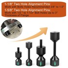 4pcs Flange Two Hole Alignment Pins - 1-1 8    1-5 8  Double Pins With Level