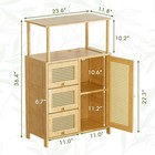 Sideboard Buffet Cabinet With Storage  Bamboo Storage Cabinets