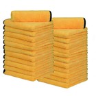 Wholesale  180 Pcs microfiber Towel Cleaning Cloth Hemming Car Detailing 16 x16 