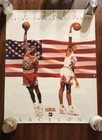 Vintage 1992 Nike Poster Jordan Pippen Joint Chiefs Barcelona Chicago 35  X 23 
