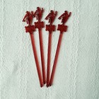 Vintage Cocktail Swizzle Sticks Lot 30  Pieces Plastic Drink Stirrers Multicolor