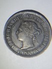 1888 Canada Large Cent Queen Victoria Canadian One Cent Coin Vintage
