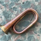 Copper   Brass Horn Military Cavalry Signal Bugle Regiment Civil War Style Vtg