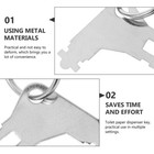 5 Pcs Dispenser Key Toilet Paper Replacement Holder Soap Towel Universal