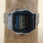 Casio Illuminator Unisex A168 Fashion Silver Tone Quartz Digital Watch 7 1 4 