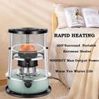 Linwin 2 In 1 Portable Kerosene Heater Stove 9000 Btu Non-electric Indoor