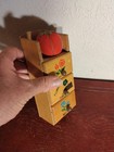 Vintage Wooden Hanging Sewing Notions 3 Drawer Cabinet Japan With Pin Cushion